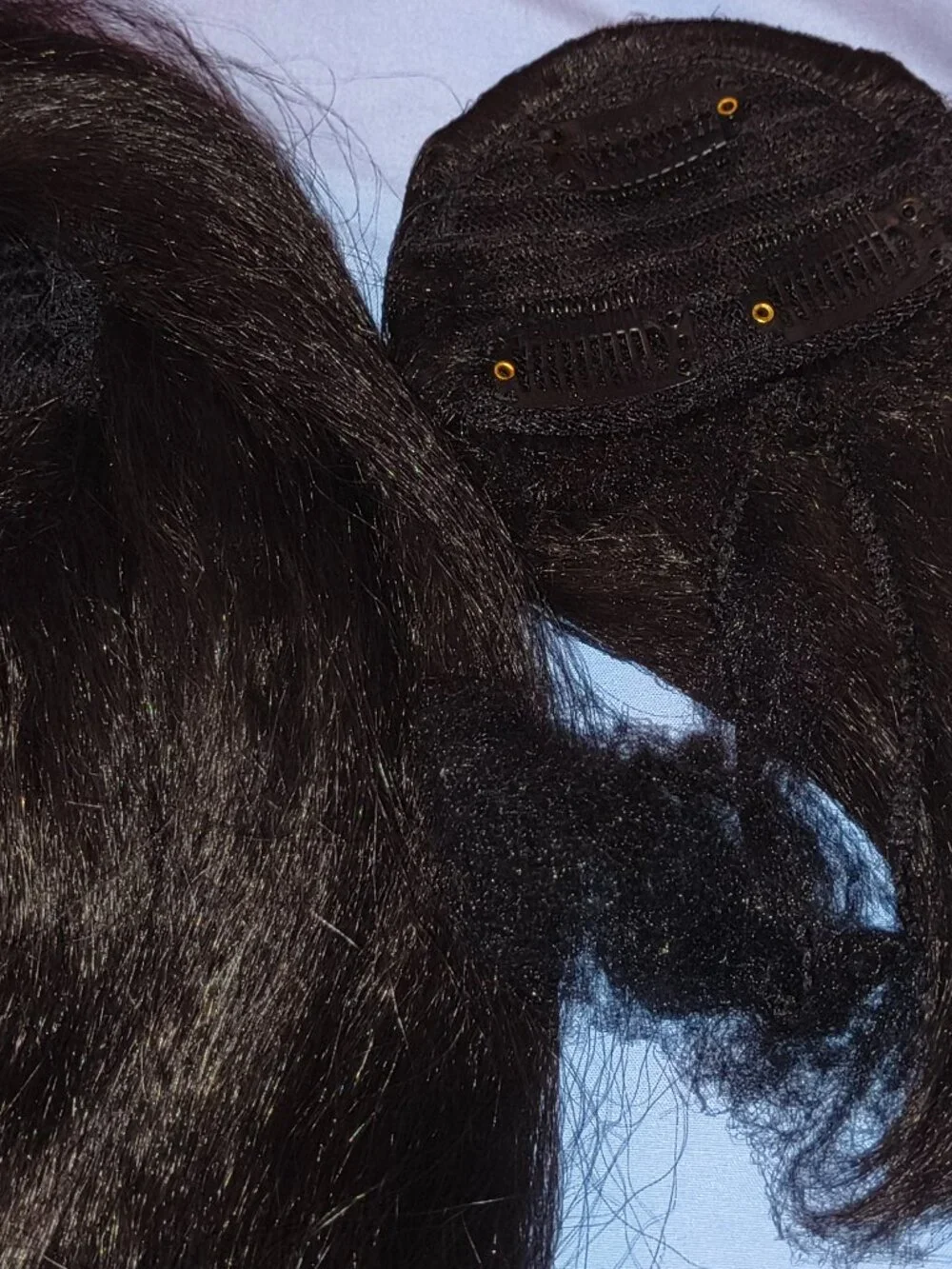 Drawstring Ponytail with Bangs
